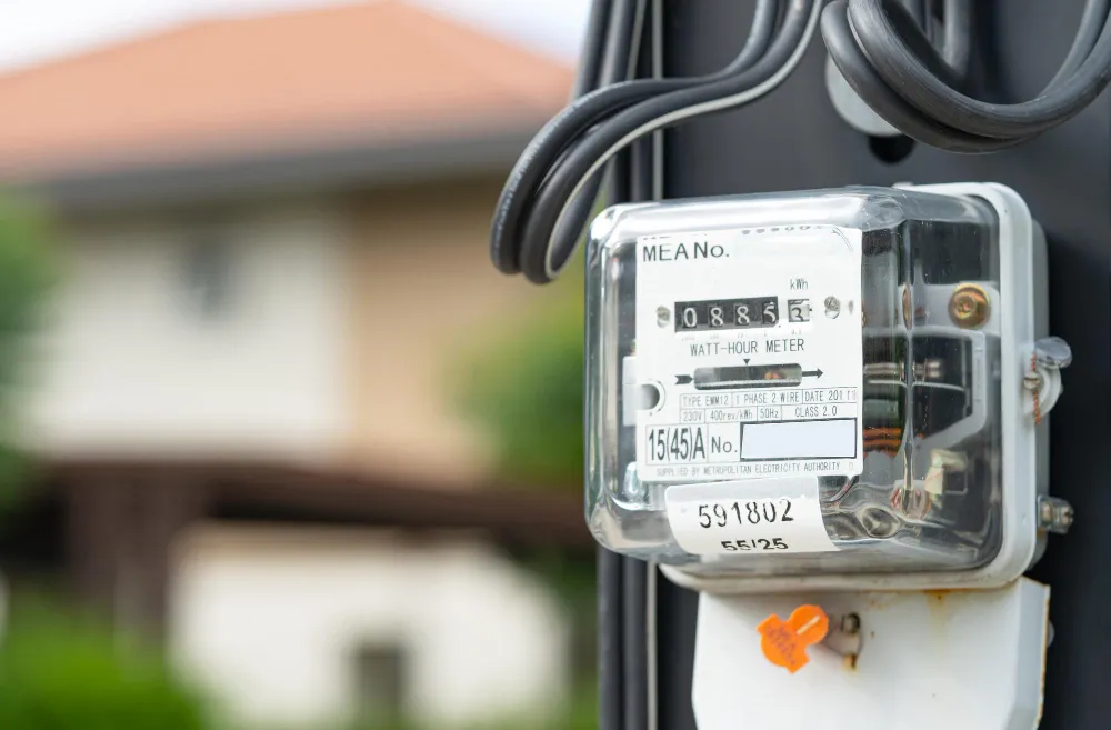 Elektrometer na stĺpe.