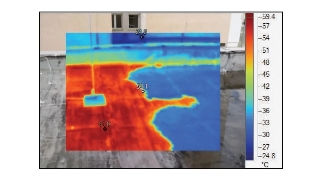Fóliová strecha, na ktorej sa drží dažďová voda