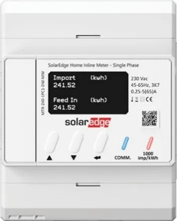 Fotografia inline smatmetra SolarEdge.